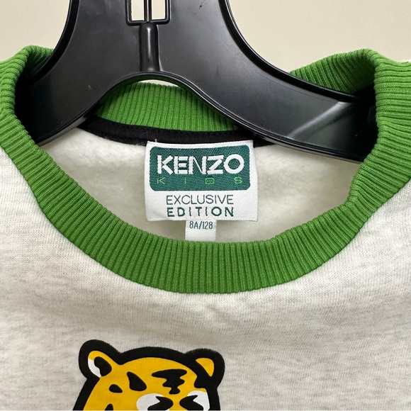 Kenzo Kids logo-embroidered cotton Sweatshirt size 8 - Picture 4 of 5